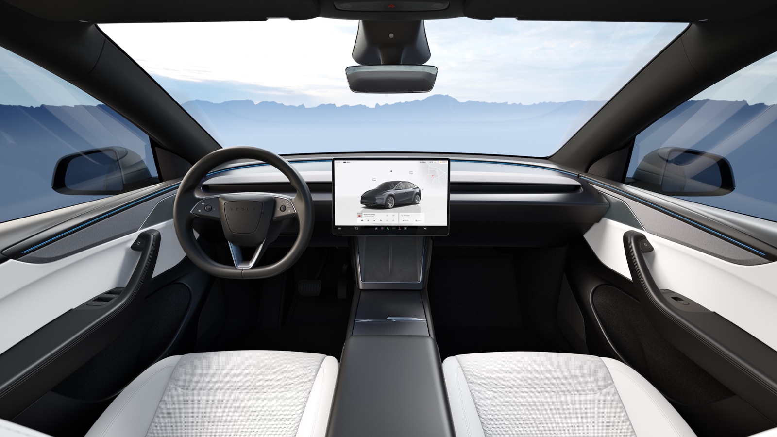 Tesla Model Y Performance (Juniper) — interiør
